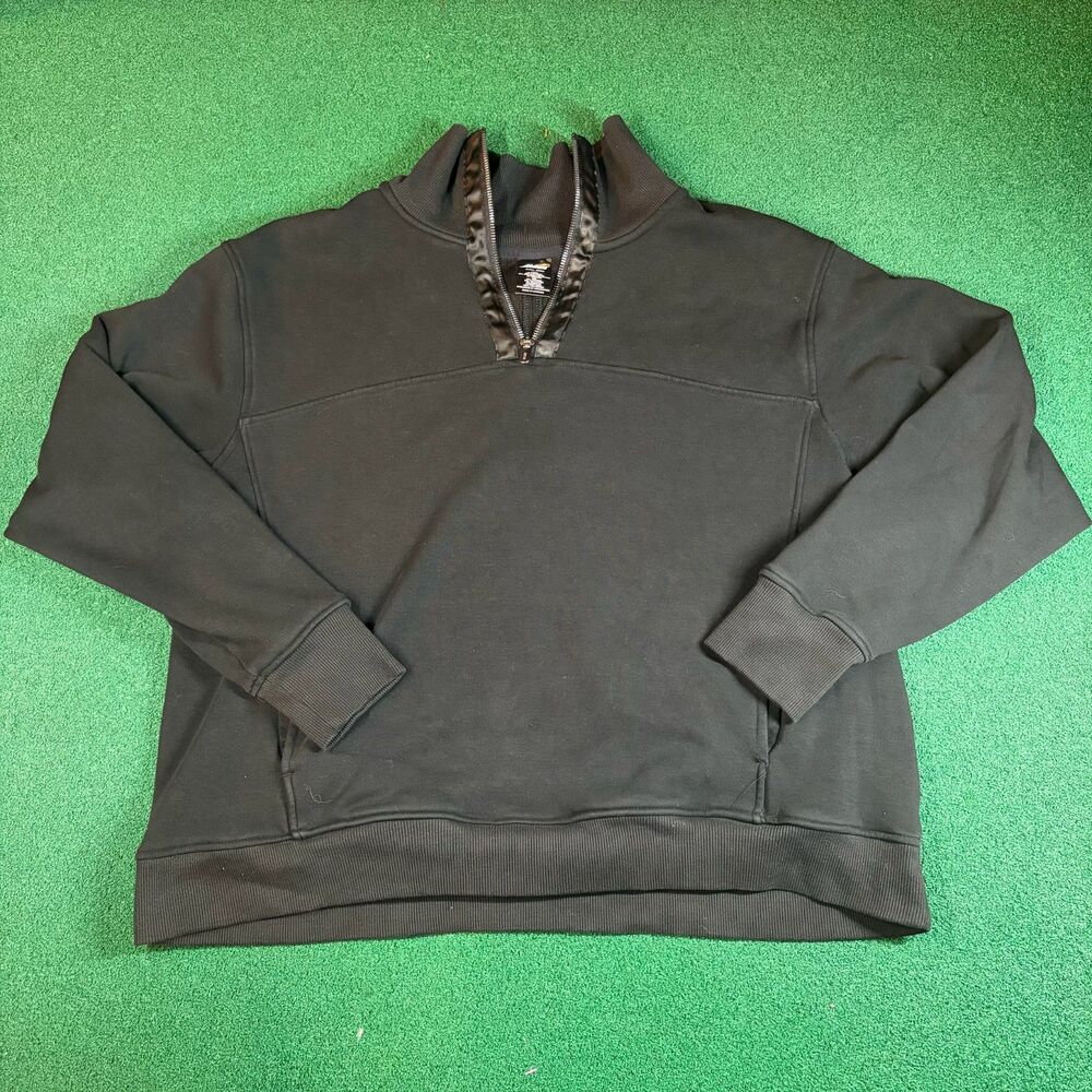 Size XXL Womens – Avia Black Quarter Zip Fleece Pullover Sweatshirt